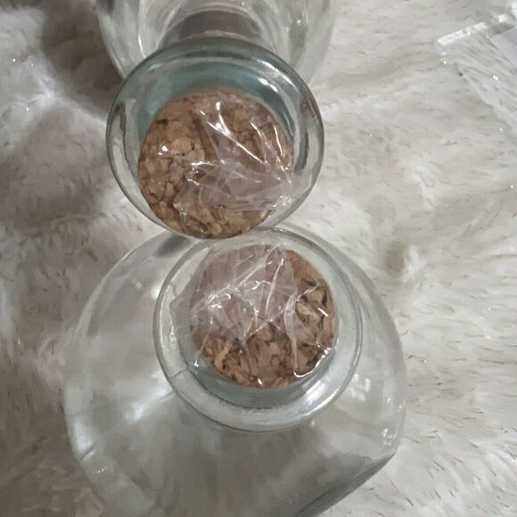 Target Potion Poison Elixir Bottles Clear Glass Jars Set Of 2 Halloween NEW - Picture 4 of 5